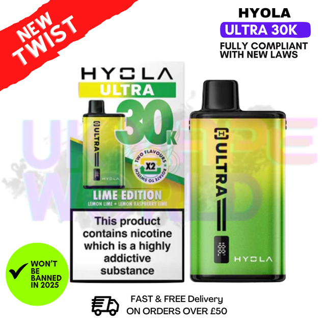 Lime Edition Hyola Ultra 30K Puff Prefilled Pod Kit