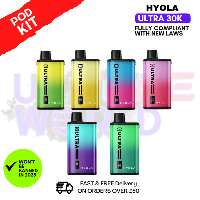 Hyola Ultra 30K Puff 30000 Pod Kit - 2 For £18