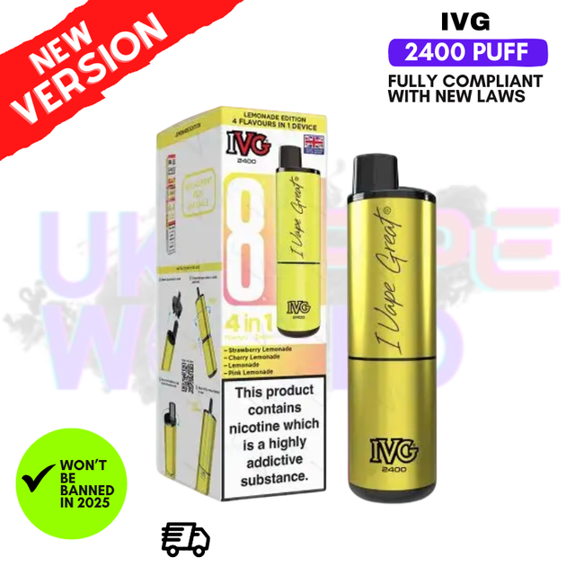 Lemonade Edition IVG 2400 Prefilled Pod Kit