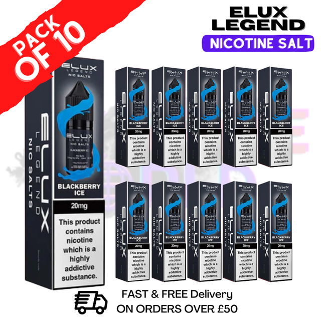 Blackberry ICE Elux Legend Nic Salt BOX OF 10