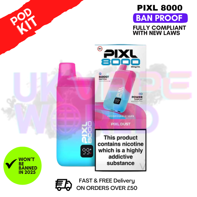 Shop Pixl Dust Pixl 8K 8000 Puff Pod Kit - UK Vape World