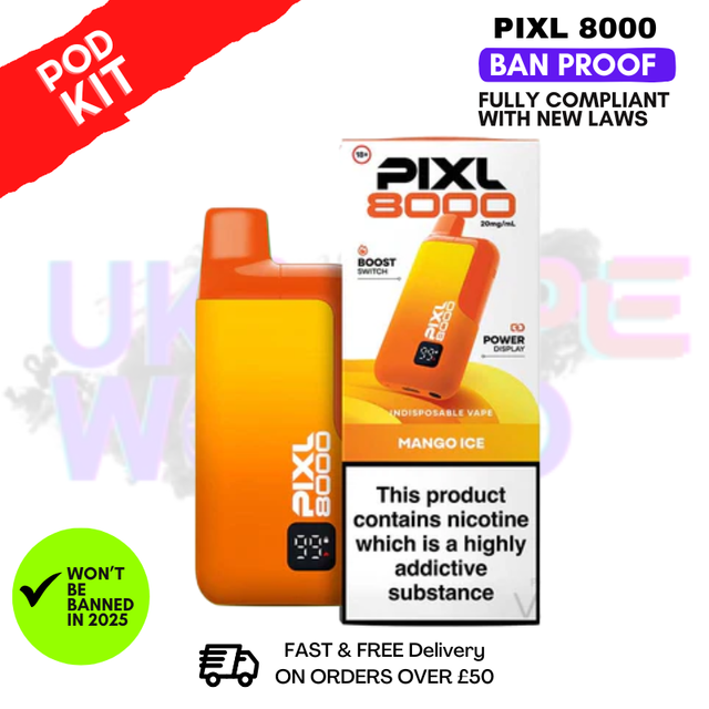 Mango Ice Pixl 8K 8000 Puff Pod Kit