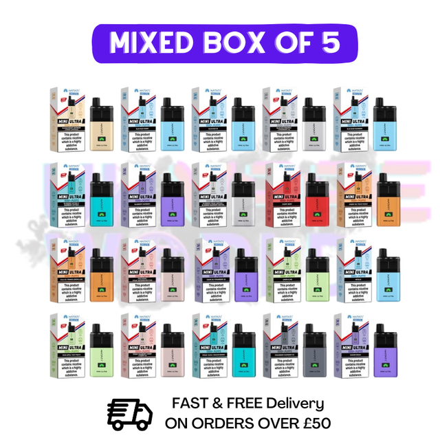 Shop HAYATI MINI 1500- Mixed Box Of 5 (Clearance) - £9.99 - UK Vape World