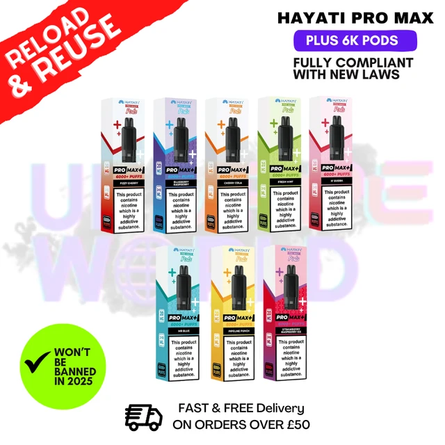 Hayati 6K Pro Max+ Replacement Pods - 2 For £10