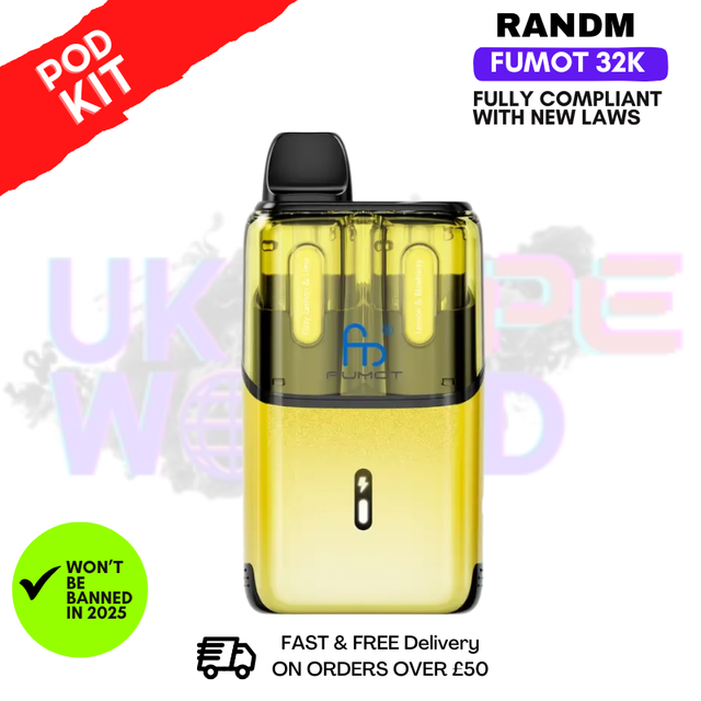 Shop Fizzy Lemon Lime RandM Fumot Ultra 32K T32000 Pod Kit