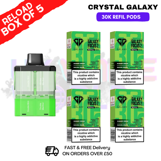 Shop Summer Dream Crystal Galaxy 30K Replacement Pods Box Of 5 - Ukvapeworld