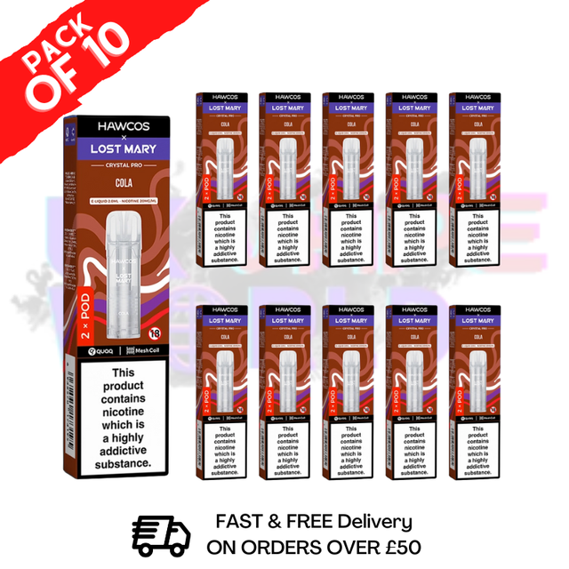 shop Cola Lost Mary Crystal Replacement Pods Box of 10 - ukvapeworld