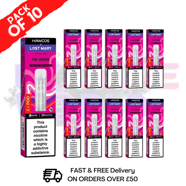 shop Pink Lemonade Lost Mary Crystal Replacement Pods Box of 10 - ukvapeworld