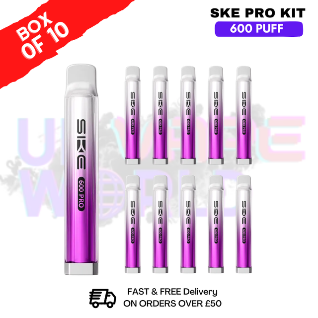 Pink Lemonade SKE Crystal PRO 600 Puff Box Of 10 - ukvapeworld