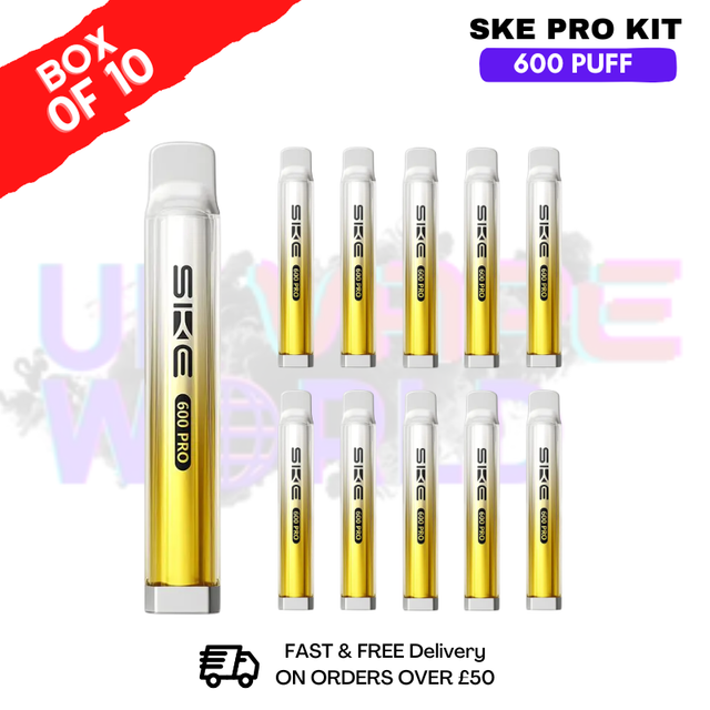 Pineapple ICE SKE Crystal PRO 600 Puff Box Of 10 - ukvapeworld