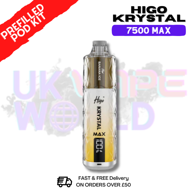 Banana ICE Krystal Higo 7500 Max Prefilled Pod Kit