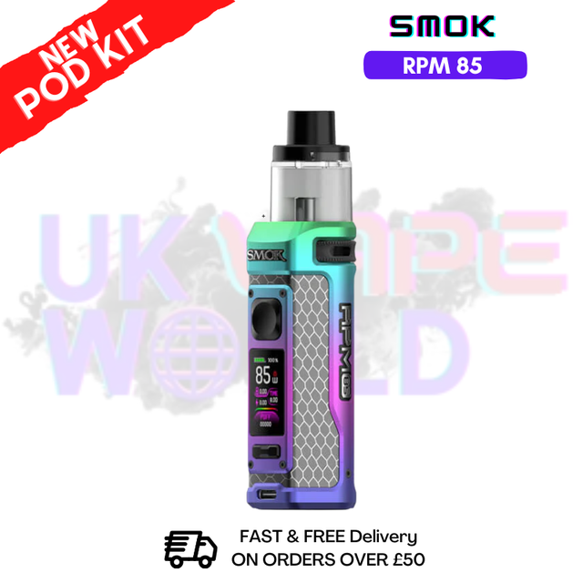 Matte 7-color Plating Smok Rpm 85 Pod kit + Free Nic salt (PRICE £29.99) - ukvapeworld