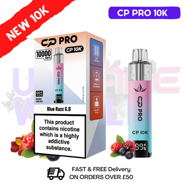 Blue Razz GB Cp Pro 10K Puff Pod Kit - ukvapeworld