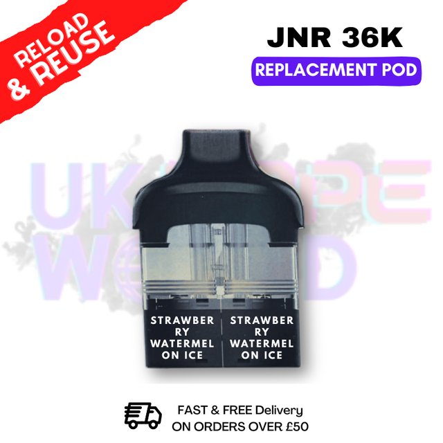Strawberry Watermelon Ice JNR Ace 36K REFIL PODS PACK - ukvapeworld