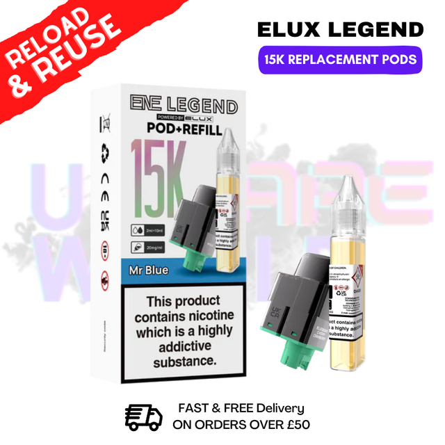 Mr Blue Ene 15K Replacement Pods - Lowest Price - ukvapeworld