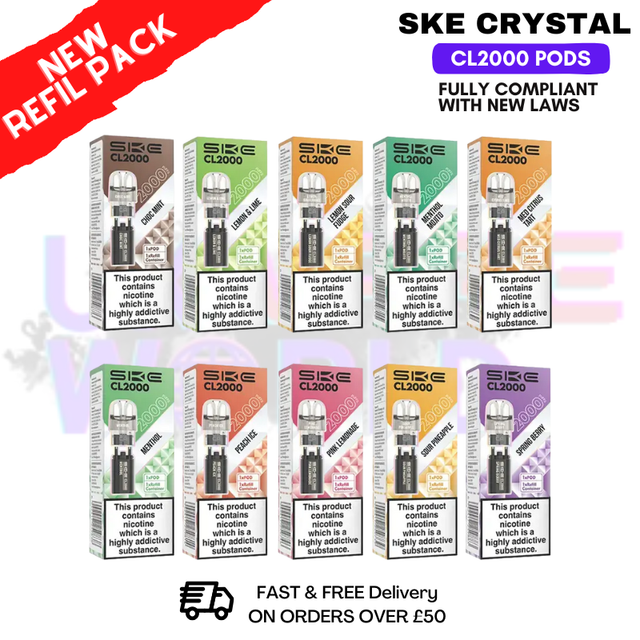 SKE CL2000 Replacement Pods Refil Pack - ONLY £3.89