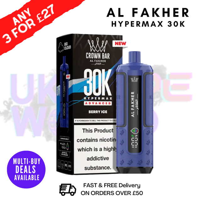 Berry ICE Al Fakher 30K HyperMax Pod Kit - ukvapeworld