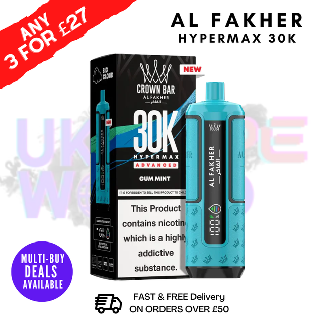 Gum Mint Al Fakher 30K HyperMax Pod Kit - ukvapeworld