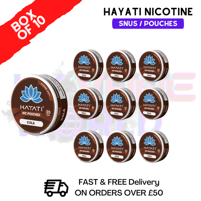 Cola Hayati Nic Pouches Box Of 10 - ukvapeworld