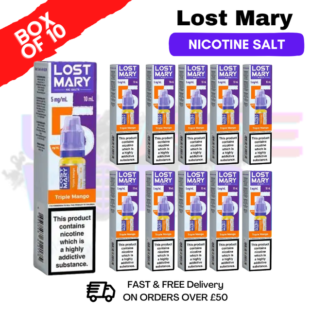 Triple Mango Lost Mary Nic Salt BOX OF 10 - ukvapeworld