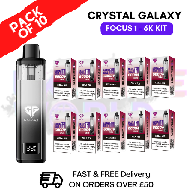 Cola Ice Crystal Galaxy Focus 6K Kits Box Of 10 - ukvapeworld