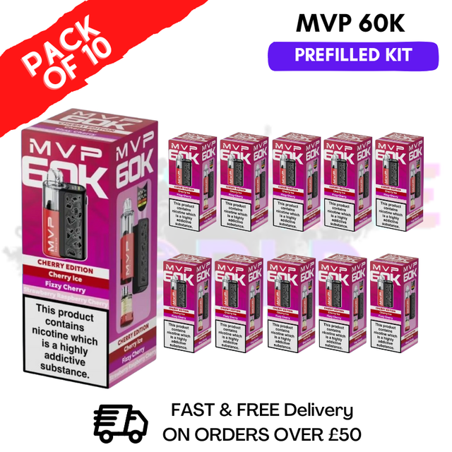Cherry Edition MVP 60K Kit Box Of 10 - ukvapeworld