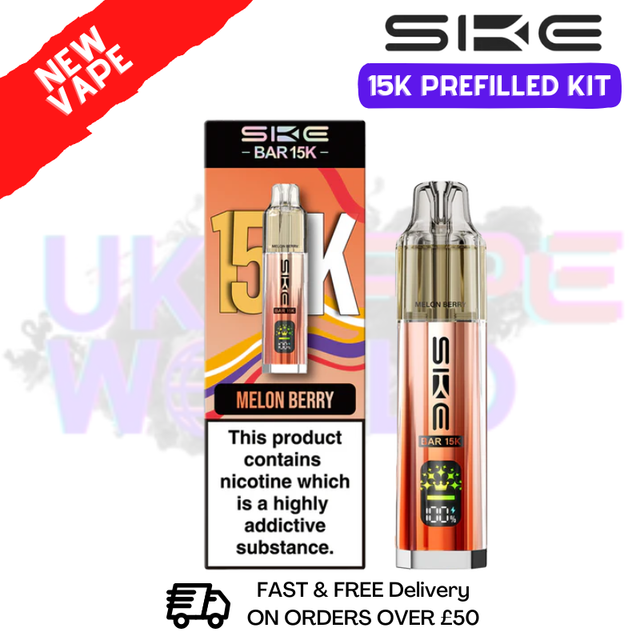 Melon Berry SKE 15K Puff Prefilled Pod Kit - £8.49