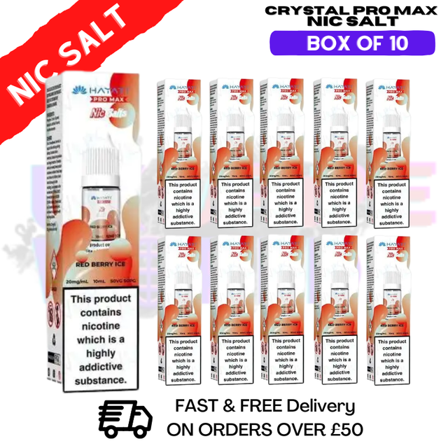Red Berry ICE Hayati Pro Max Nic Salt Box Of 10 - ukvapeworld