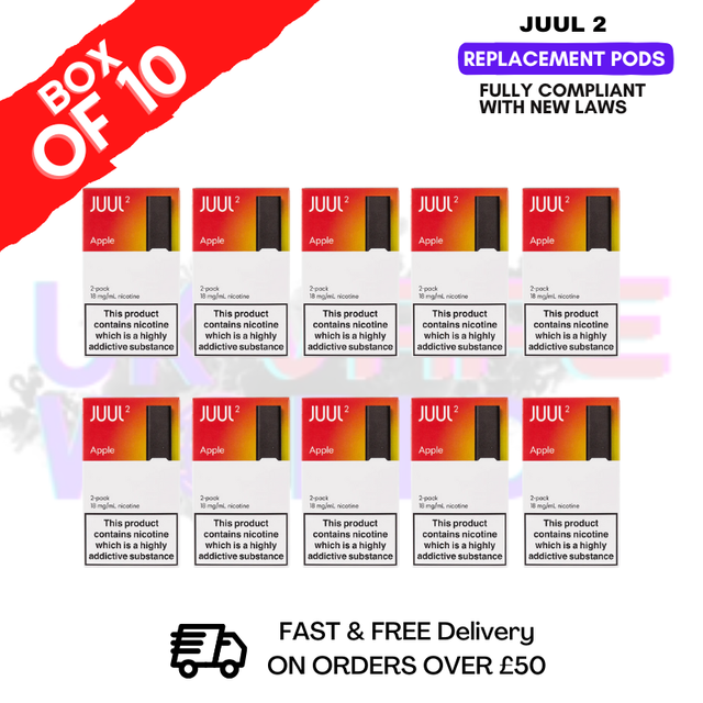 Apple Juul 2 Pods Box of 10 - £59.99 - ukvapeworld