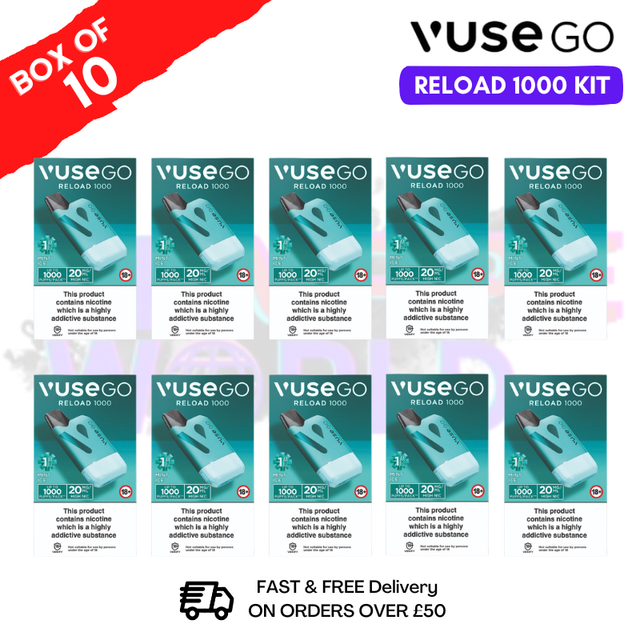 Mint Ice Vuse Go 1000 Puff (Box Style) Pack of 10