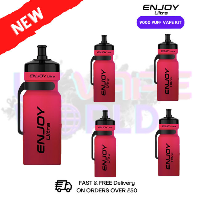 Cherry Cola Enjoy Ultra 9000 Puff Vape Kit Box Of 5 - ukvapeworld