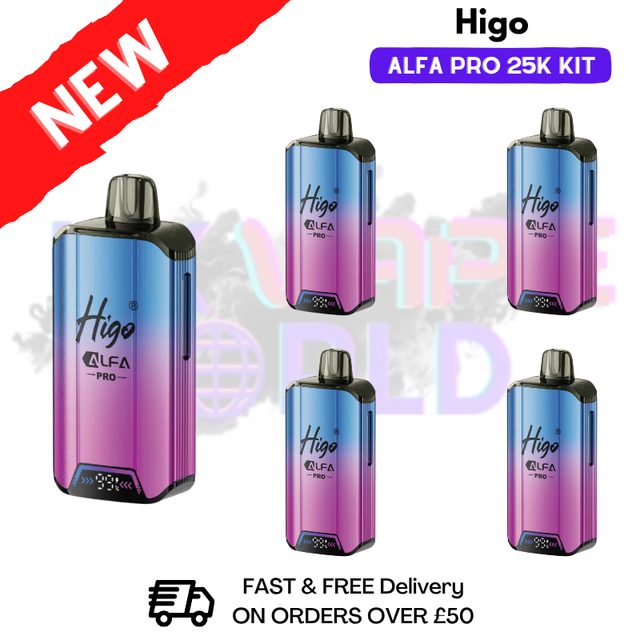 Mixed Berry Higo Alfa Pro 25K Prefilled Pod Kit Box of 5 - ukvapeworld