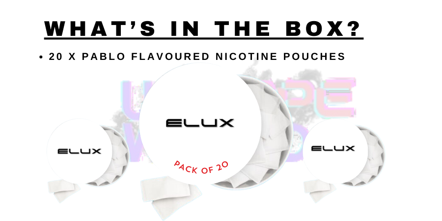 What's In the box of Elux Legend Nicotine Pouches?