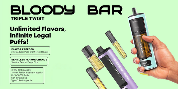 Bloody Bar 30k Triple Twist Prefilled Pod Kit