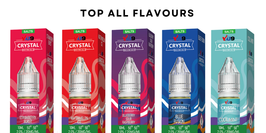 All Flavours VU9 Crystal 20K Refillable Disposable Kit | FREE 4 REFILS | £9.99 - UK Vape World