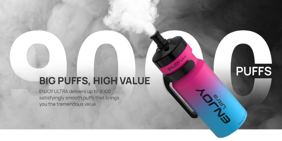Shop Enjoy Ultra 9000 Puffs Box of 10 | ONLY £64.99 | Water Bottle Vaping - UK Vape World