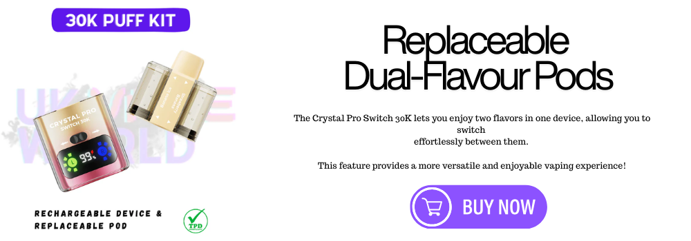 Crystal Pro Switch 30K Prefilled Pod Kit - Instructions