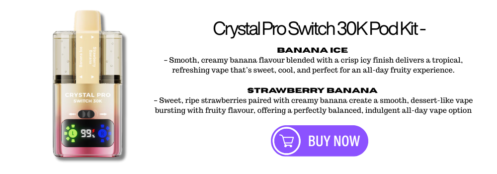 Banana ICE - Strawberry Banana Crystal Pro Switch 30K Prefilled Pod Kits