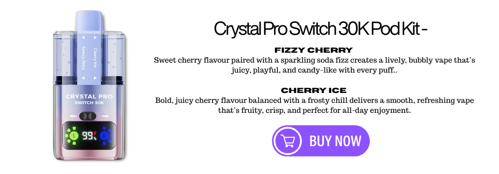 Fizzy Cherry - Cherry ICE - Crystal Pro SWITCH 30K Prefilled Pod Kits
