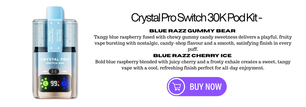 Blue Razz Gb - Blue Razz Cherry ICE - Crystal Pro Switch 30K Prefilled Pod Kit