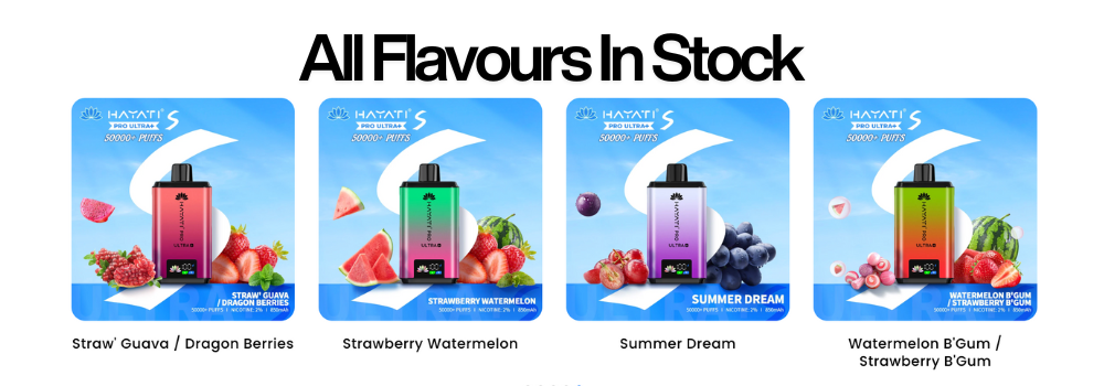 Shop All Flavours In Stock Hayati 50K Pro Ultra S 50000 Puff Twist Pod Kit - UK Vape World