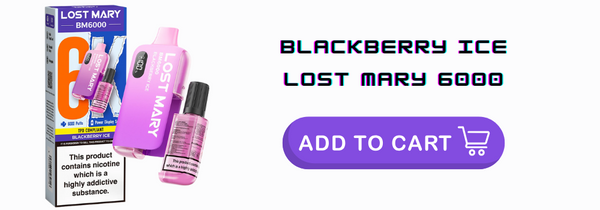Blackberry ICE Lost Mary 6K - UK Vape World