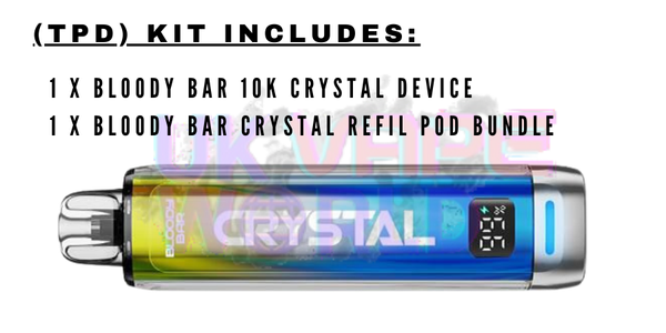 Bloody Bar Crystal 10K Puff Pod Kit - ONLY £8.99