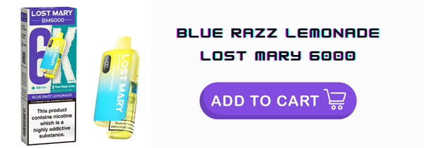 Blue Razz Lemonade Lost Mary 6K 6000