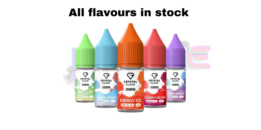 Shop Crystal Clear Nic Salt Box Of 10 - Lowest Price - UK Vape World