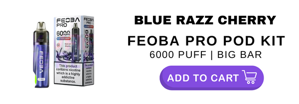 Feoba Pro 6000 Blue Razz Cherry