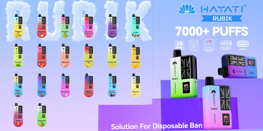 All Flavours Of Hayati Rubik 7000 Puff!