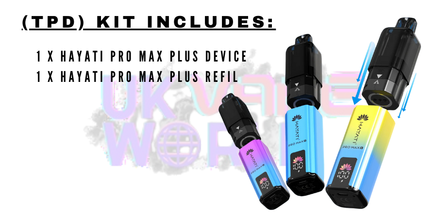 What's In the box of Hayati Pro Max Plus Prefilled pod kit?