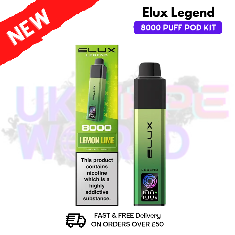 Lemon Lime Elux Legend 8000 Prefilled Pod Kit