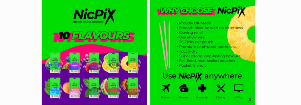 Shop NicPix Nic Pick Nicotine ToothPick by Crystalize - 0nly £3.59